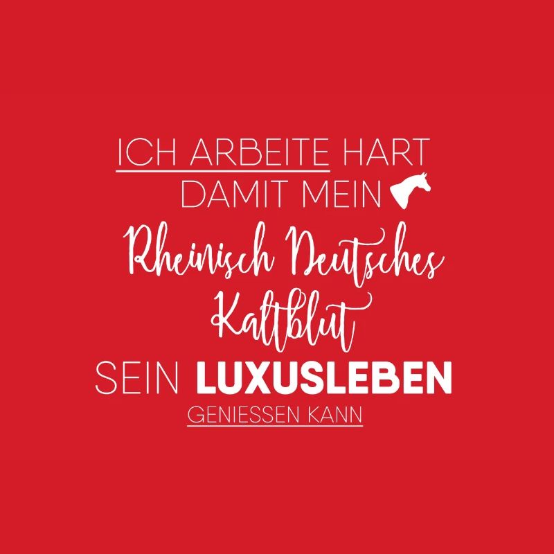 Rheinisch-Deutsches Kaltblut Pferd Geschenk