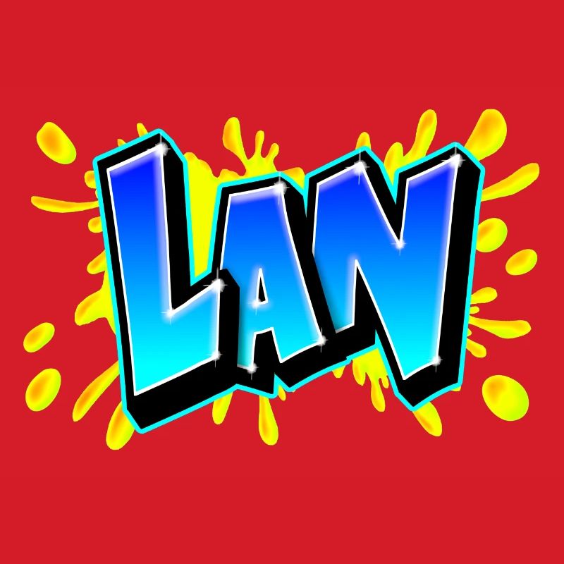 Graffiti "LAN" Printable on any medium!