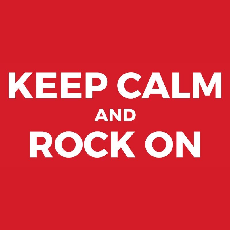 keep calm and rock on text design