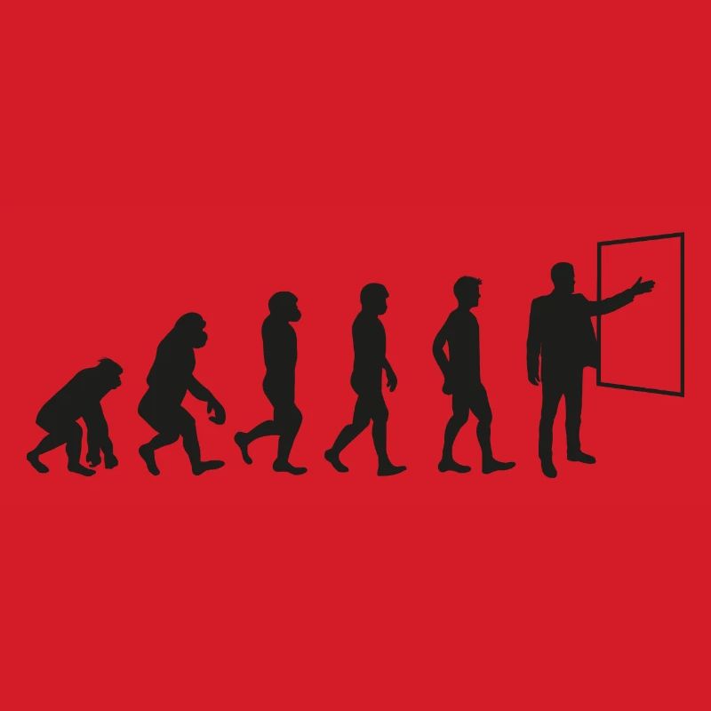 Schule evolution Geschenk Lehrerin Professor