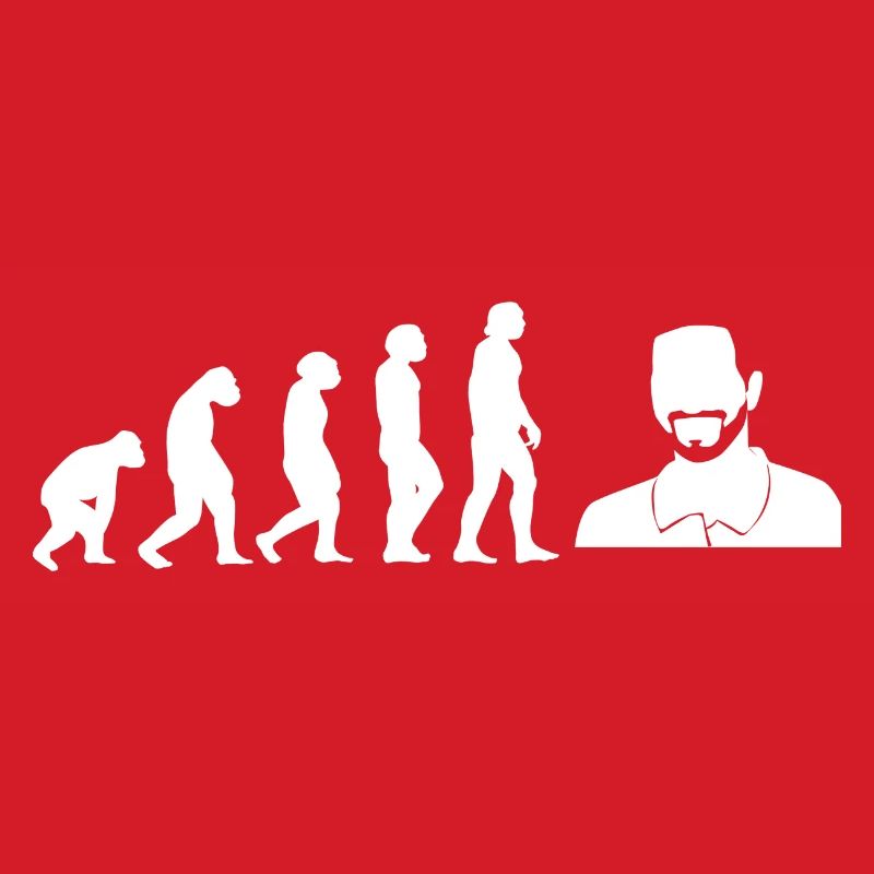 Evolution Bärtiger Papa