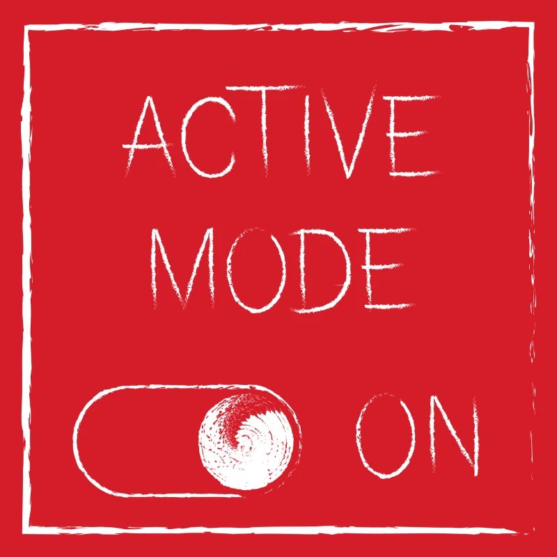 Mode actif sur | blanc