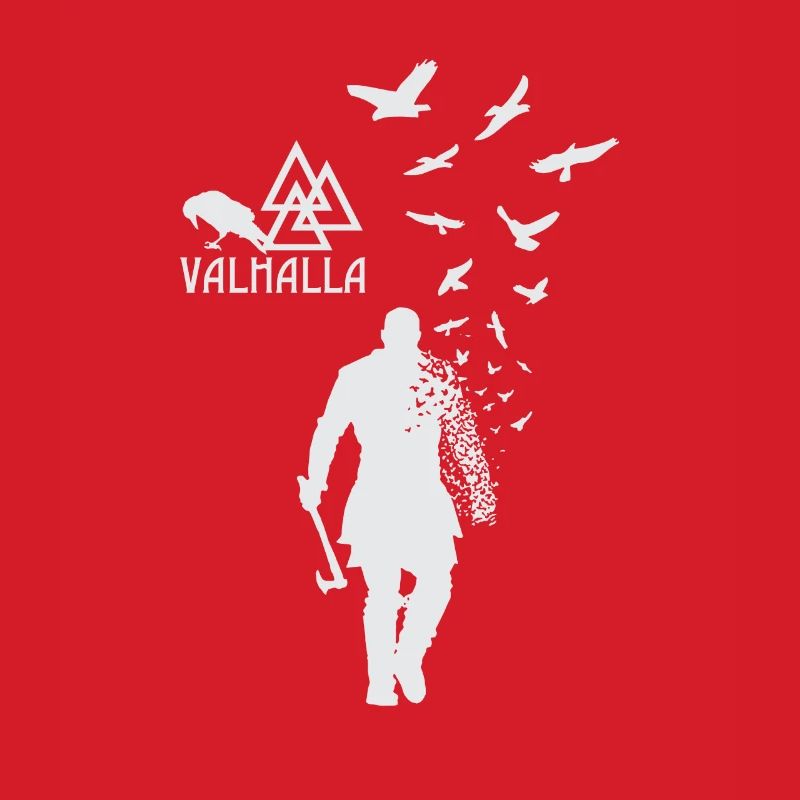 Walhalla Vikinger Raben Geschenk