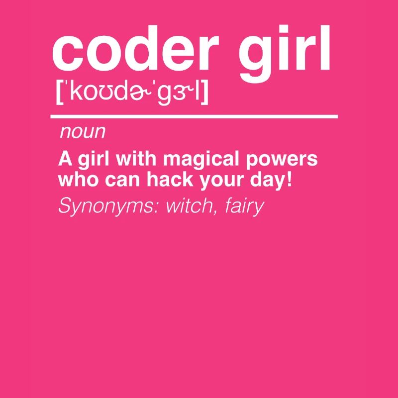 Coder Girl Software Entwickler Engineer Geschenk
