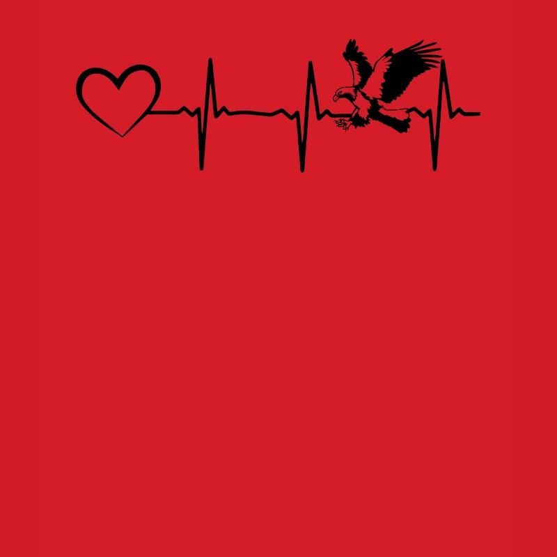 Eagle Heartbeat Heart Eagle Bird - Bald Eagle Hear