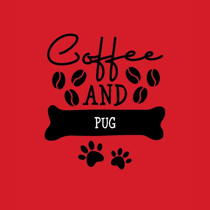 Coffee and pug