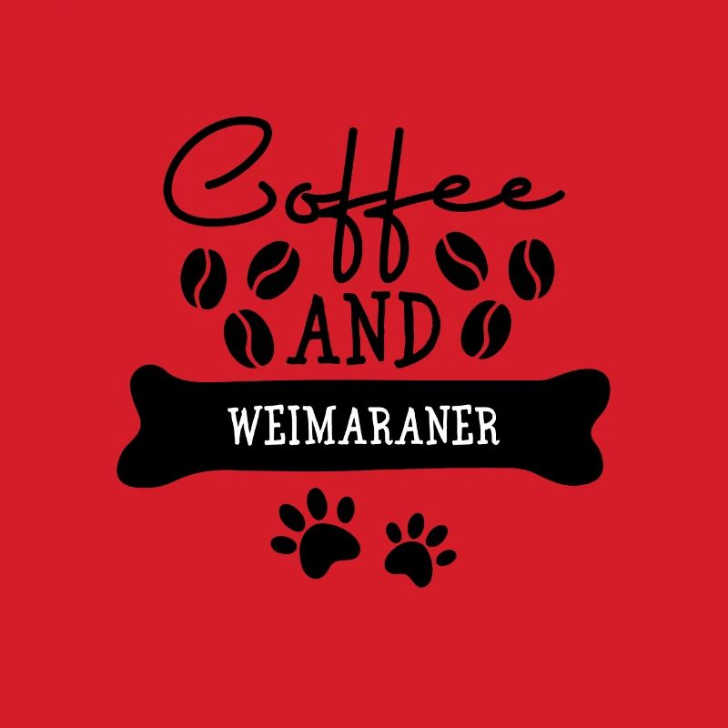 Coffee and weimaraner