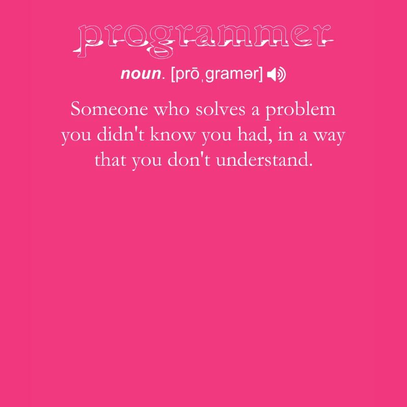 Programmierer Lustige Definition Codierung Humor Computer