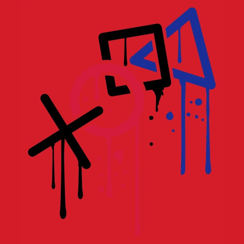 drop graffiti controller silhouette cool x square