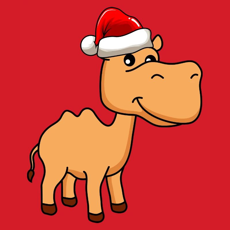 Kamel Comic Weihnachten