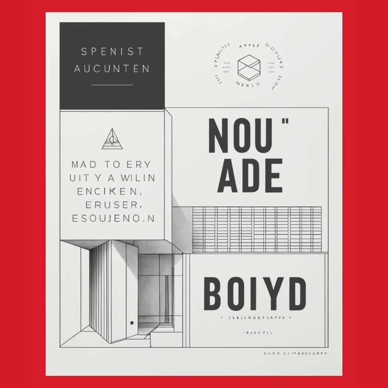 Affiche d’architecture moderne