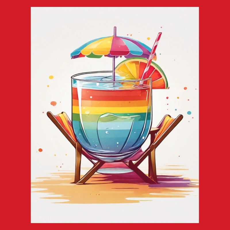 Regenbogen-Cocktail