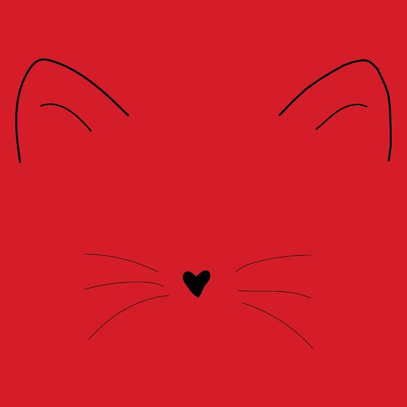 Cat ears muzzle face gift idea