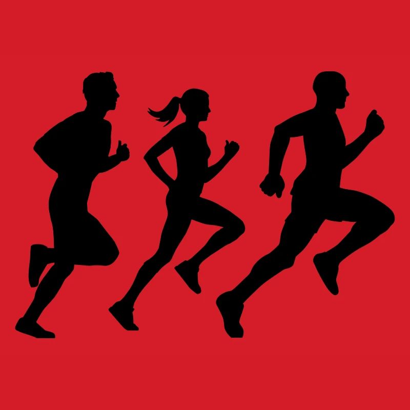 runner group Läufer Gruppe Team