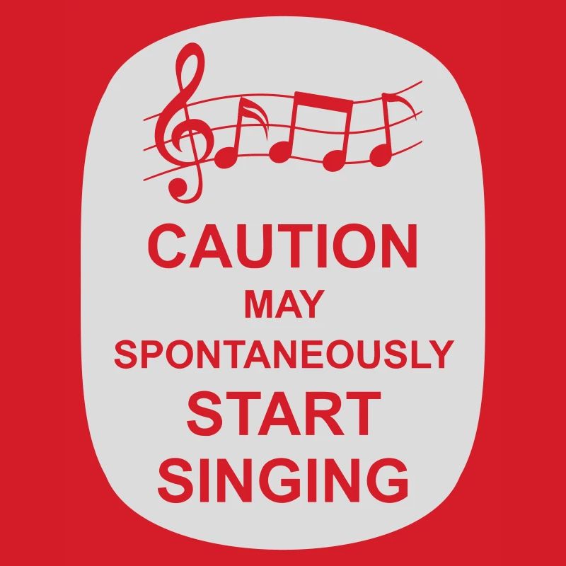 may spontaneously start singing