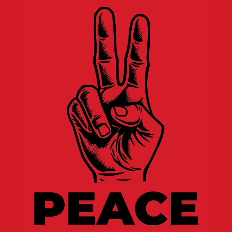 Peace – Statement mit Handzeichen