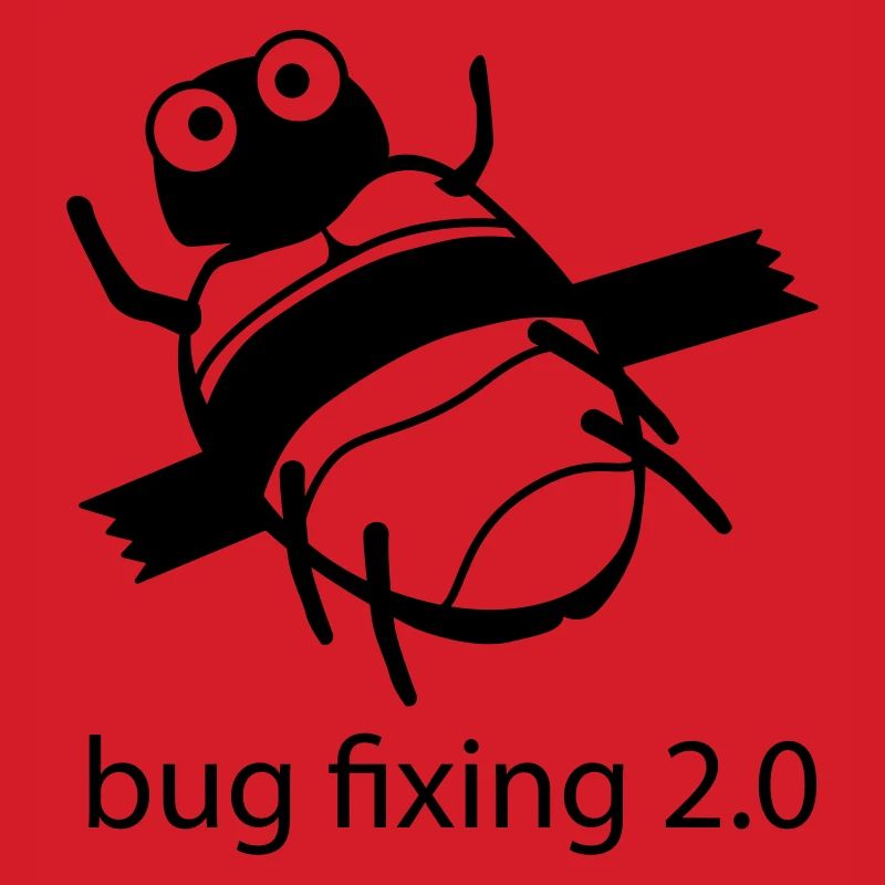 bug fixing einfarbig