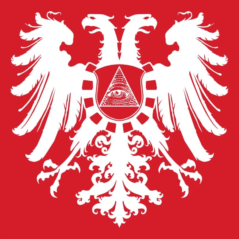 White Illuminati Eagle