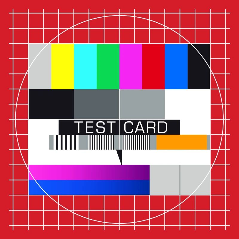 Testbild Fernsehen Bildschirm nostalgisch Display