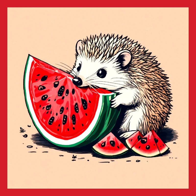 Wassermelonen-Igel