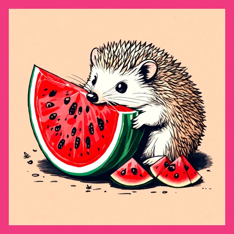 Hérisson Pastèque