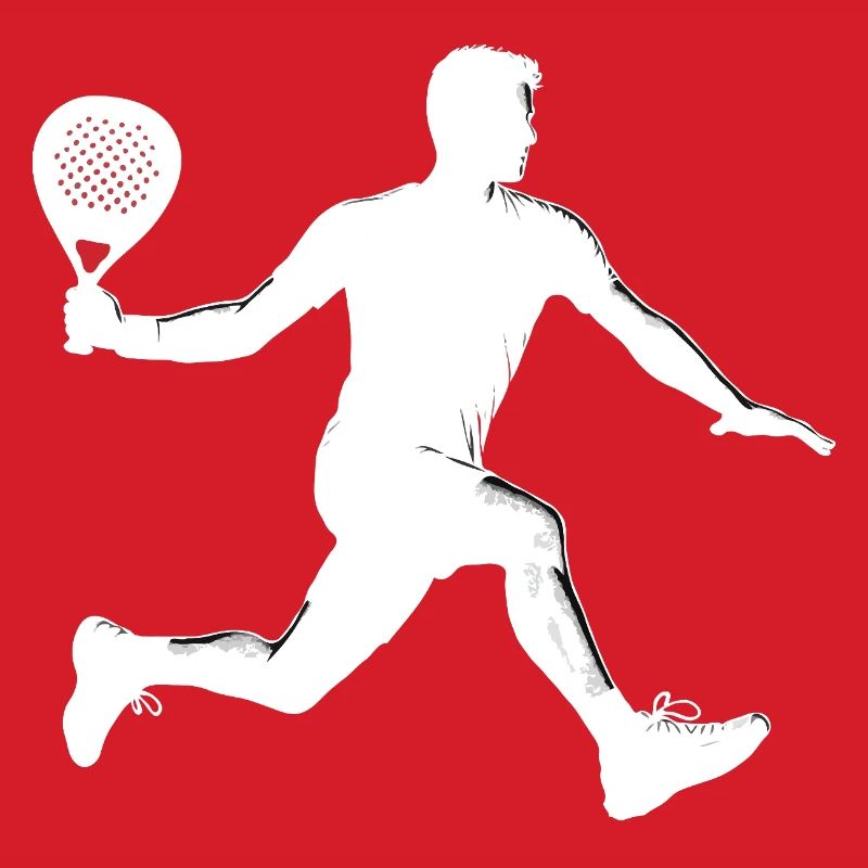 Padel player side white