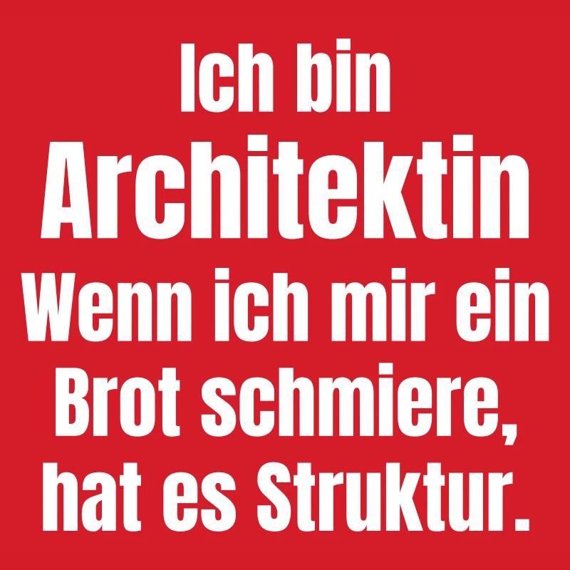Architect smears bread with structure