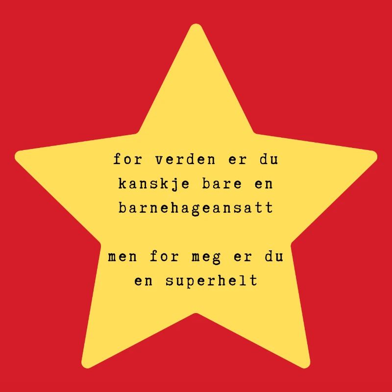 Kindergartenangestellter Superheld