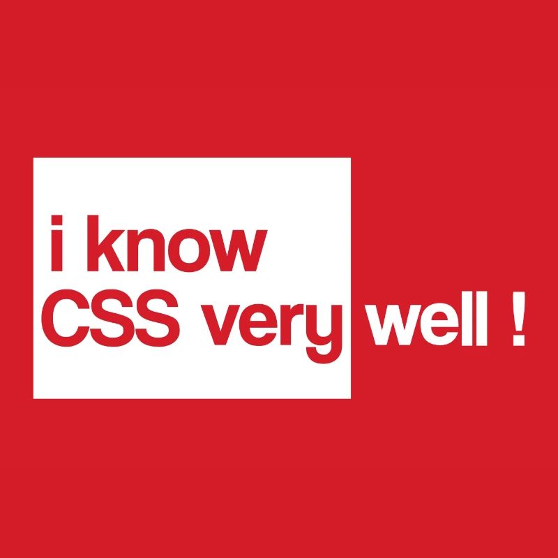 Ich weiß, css html sehr gut
