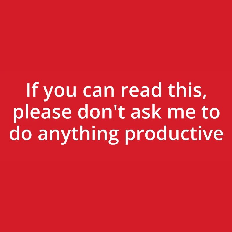 Productive, white text