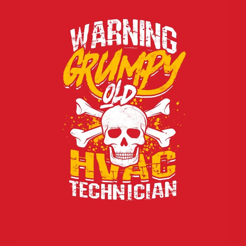 Warnung Grumpy alter HLK-Techniker - hlk
