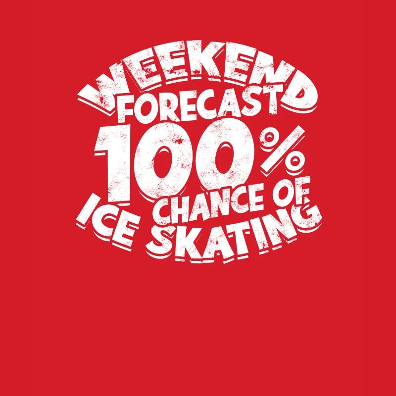 Prévisions de week-end 100% de chances de patiner sur glace - glace