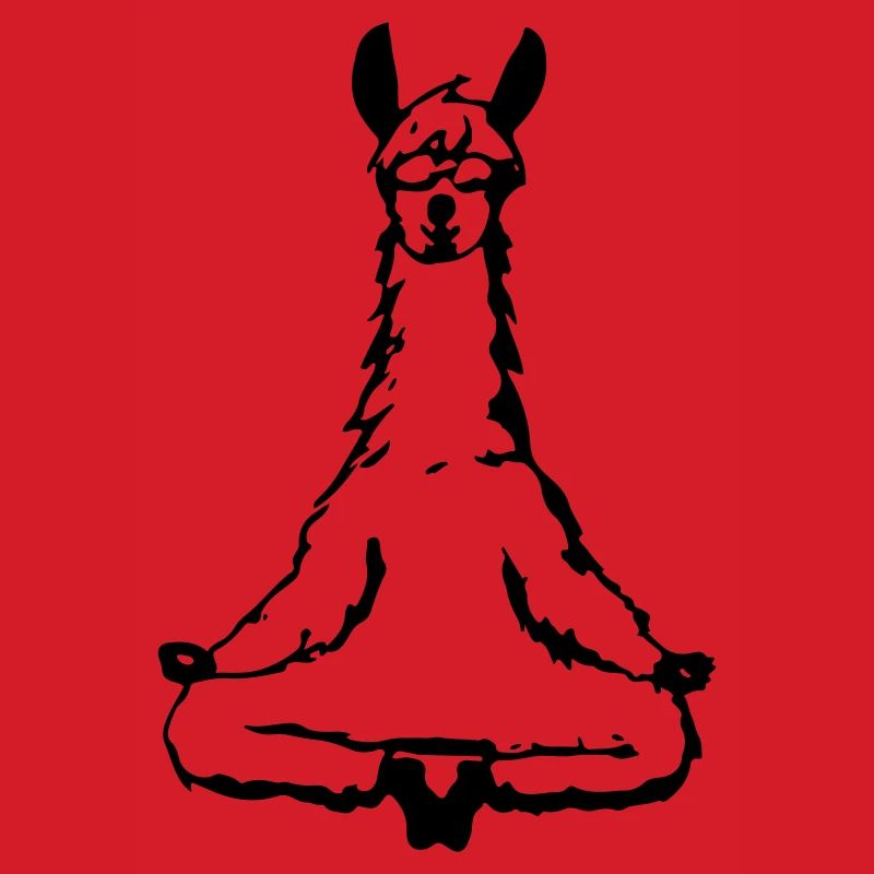 Llama Alpaca Yoga Vector Funny Gift Idea