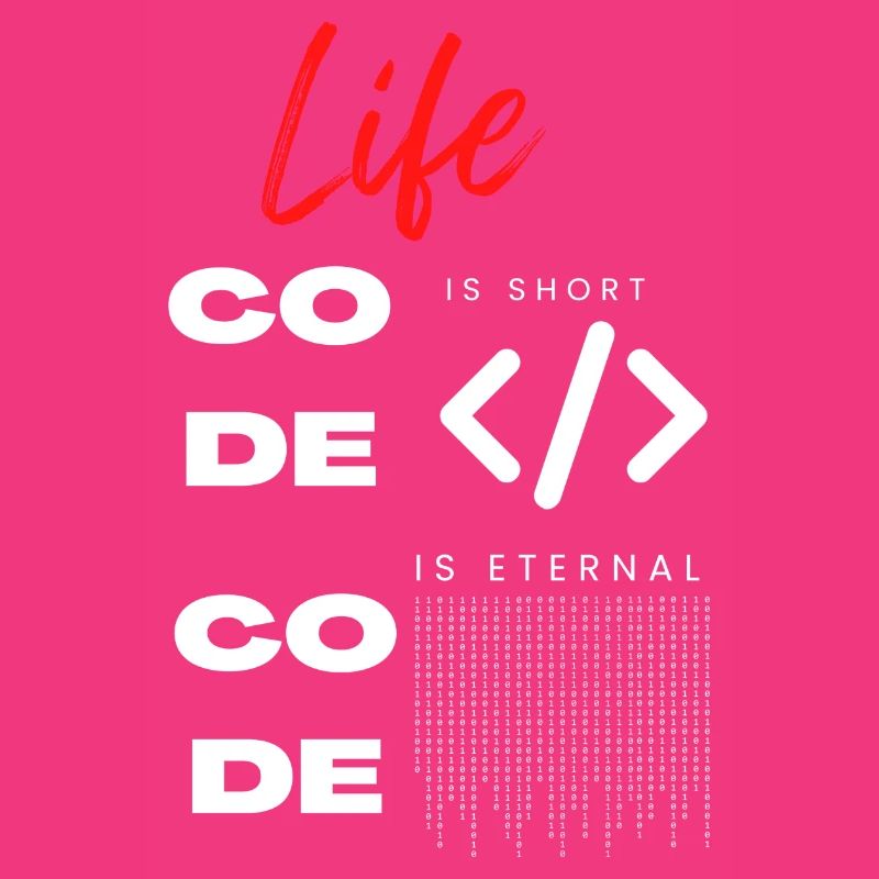 Life is short Code Programmierer Tee