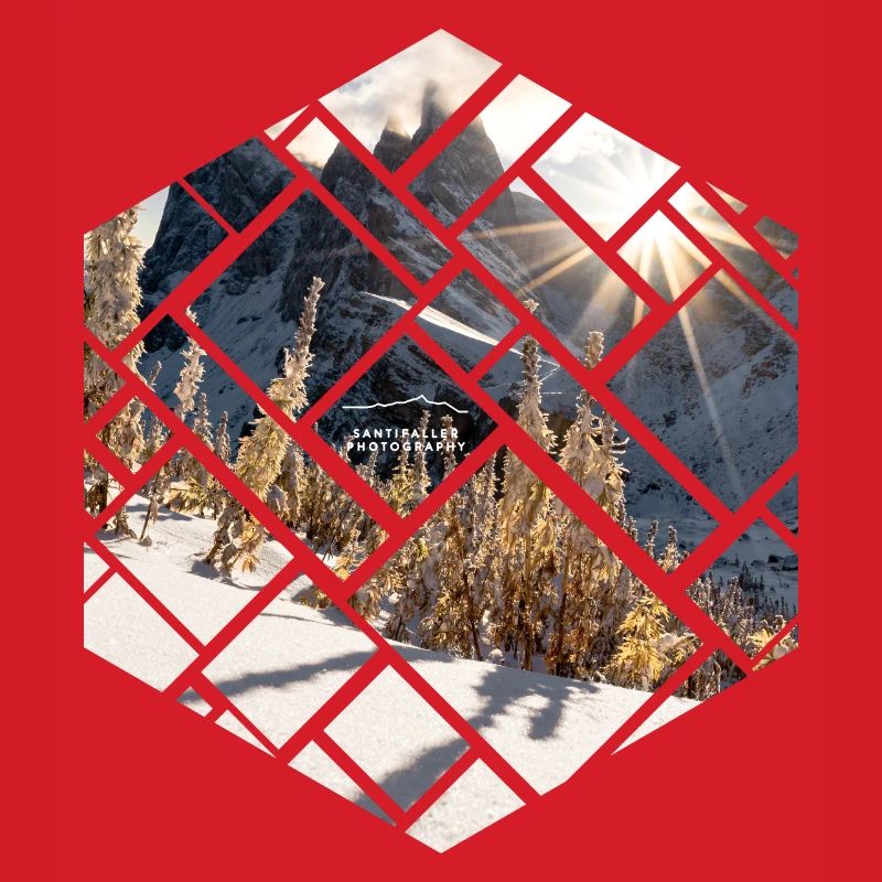 Dolomiten Seceda Winterlandschaft