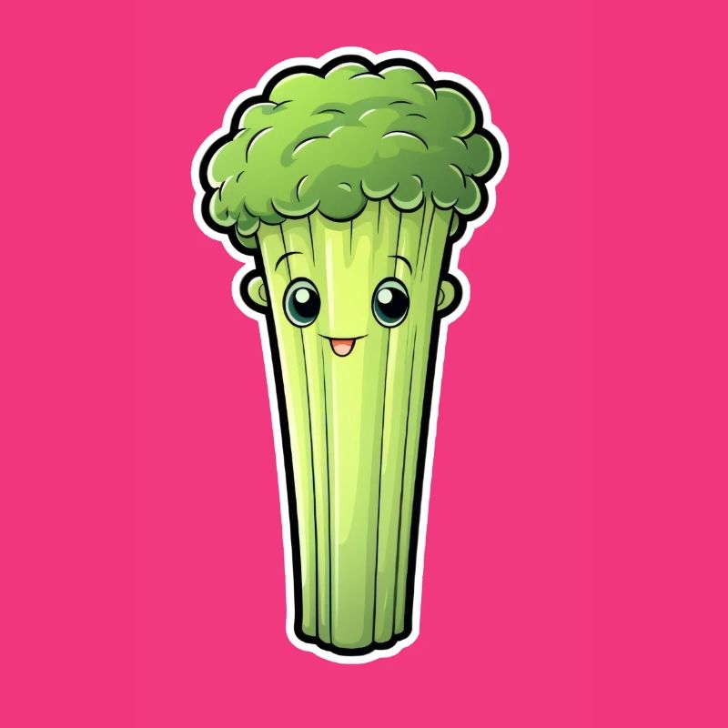 Staudensellerie oder Stangensellerie Kawaii