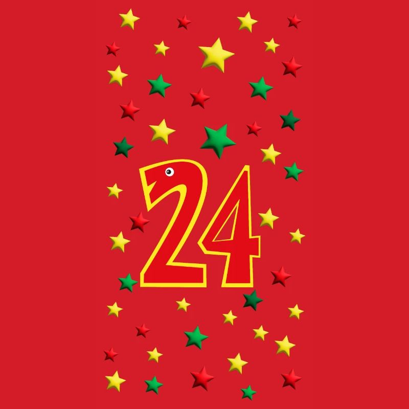 24.Geburtstag oder Weihnachten mit vielen Sternen.