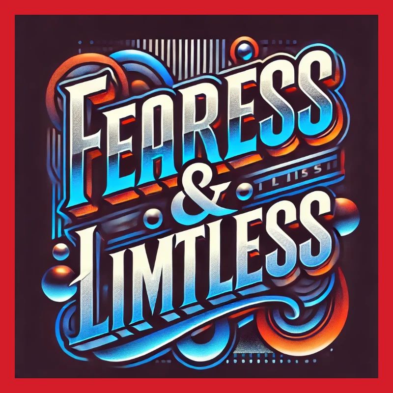 Fearless & Limitless – Conception typographique audacieuse