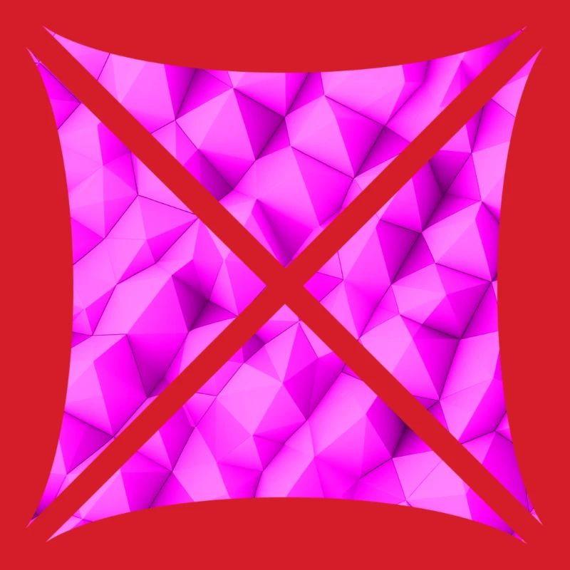 Conception de polygone abstrait rose