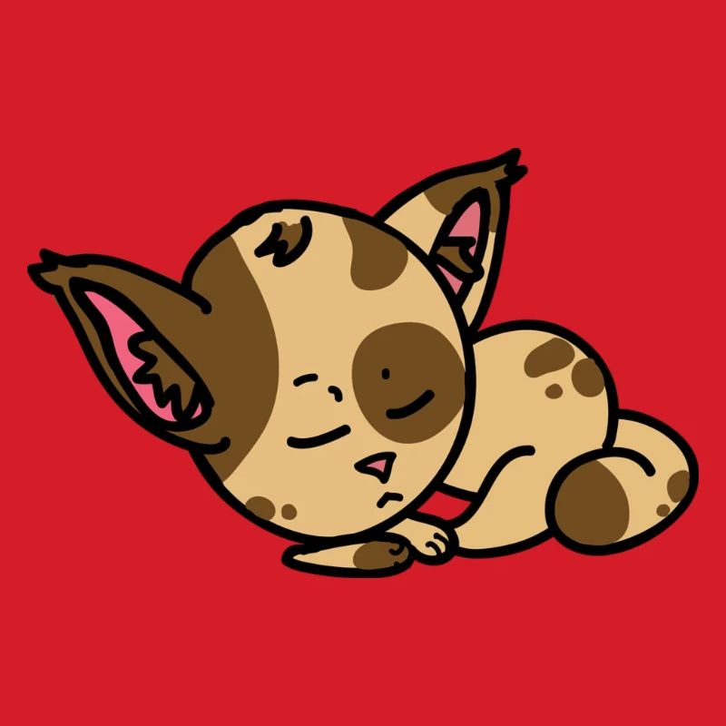 Schlafende Katze Comic Figur - Geschenkidee