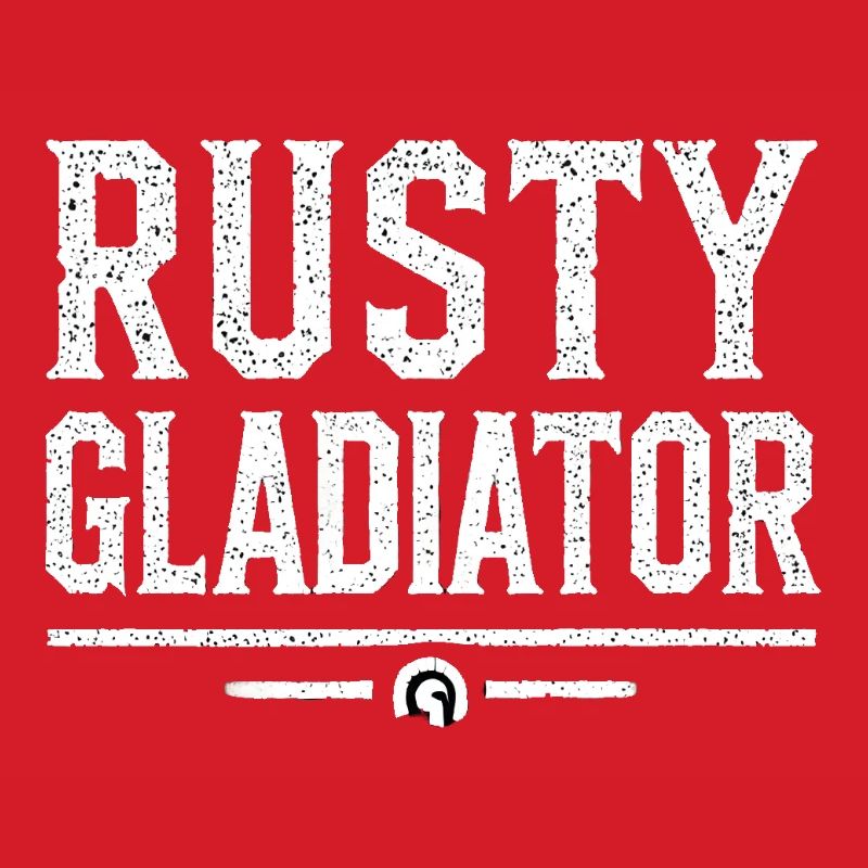 Rusty Gladiator Logo Weiß