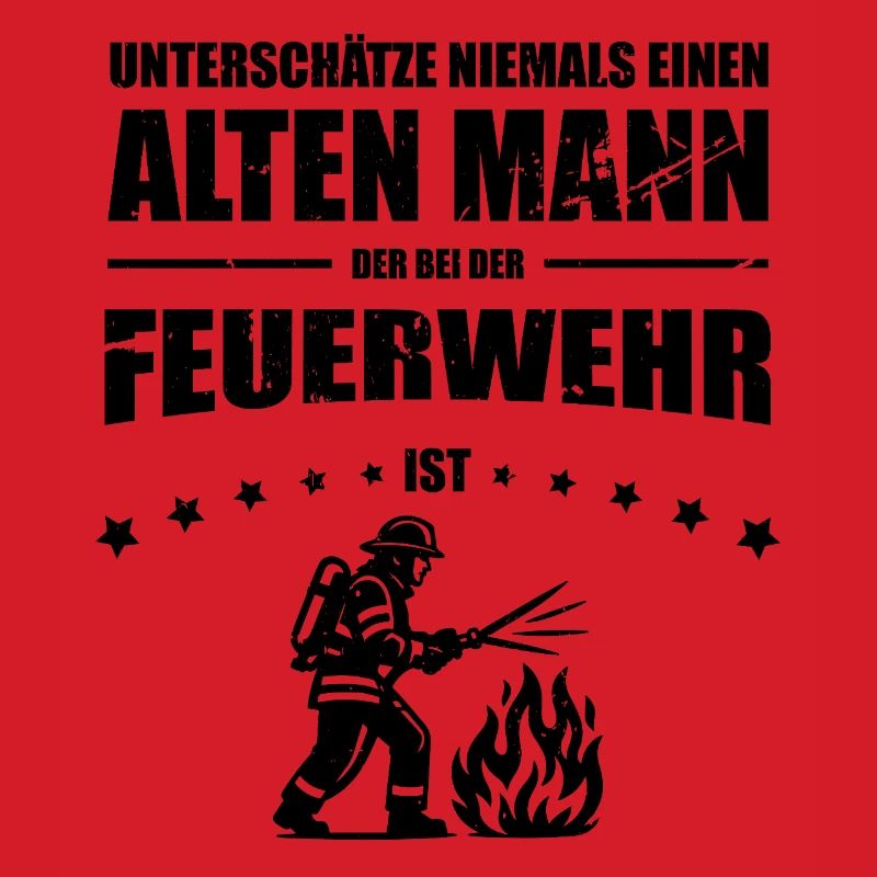 Old Man - Firefighter Gift Firefighter