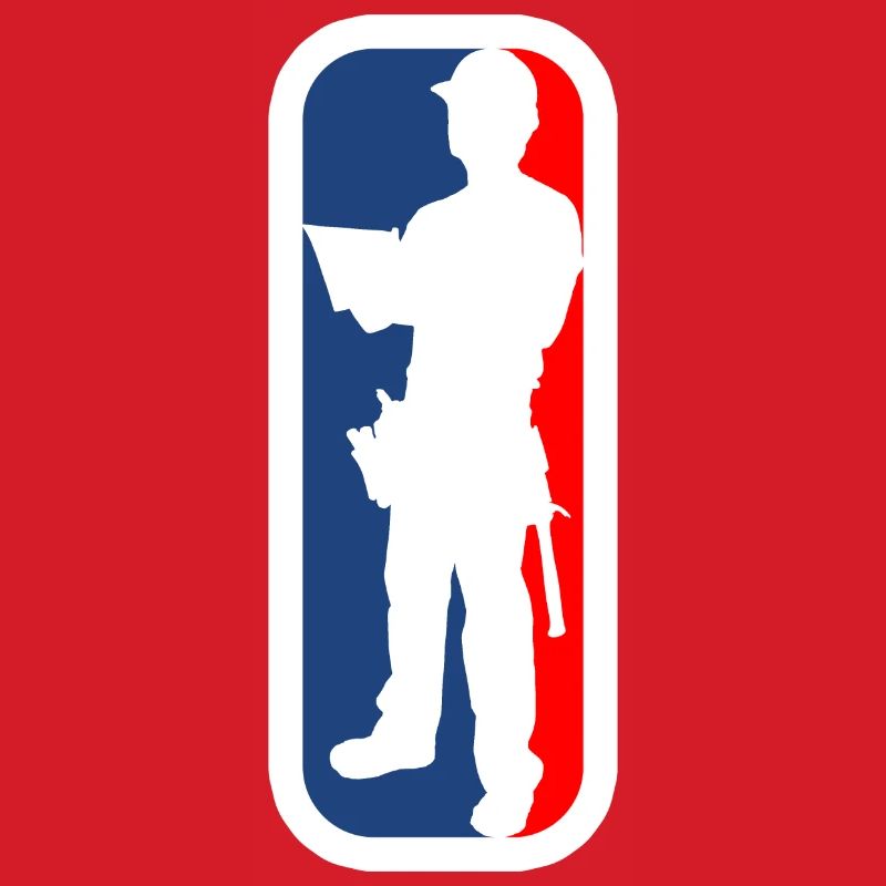Construction worker logo