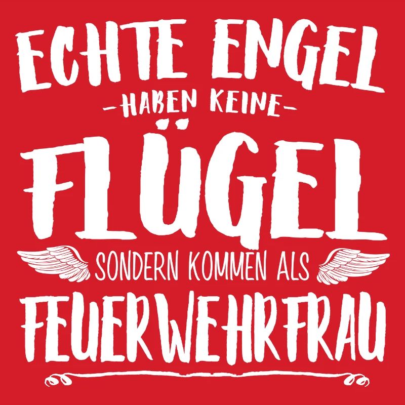 Feuerwehrfrau Tshirt-Engel