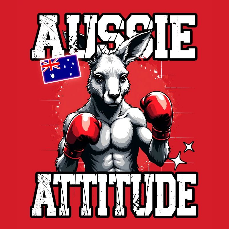 Aussie Attitude Boxing Gloves Kangaroo Australia