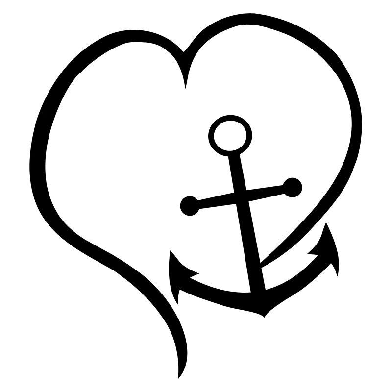 Herz mit Anker