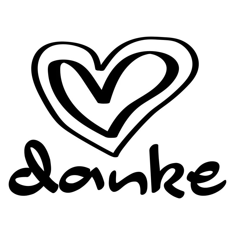 danke - danke mit Herz
