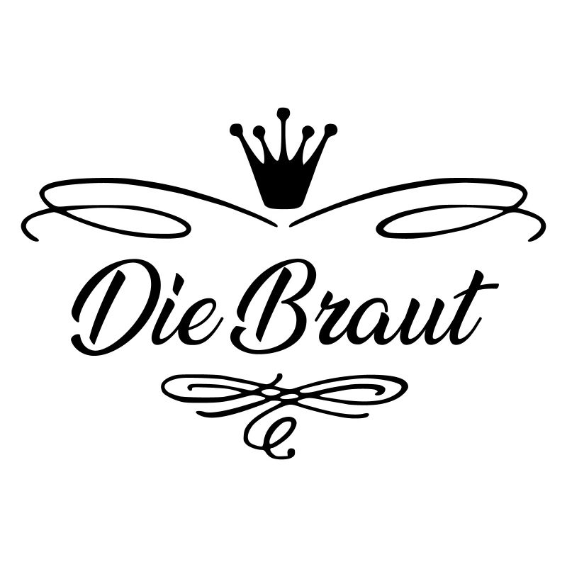 Die Braut mit Krone