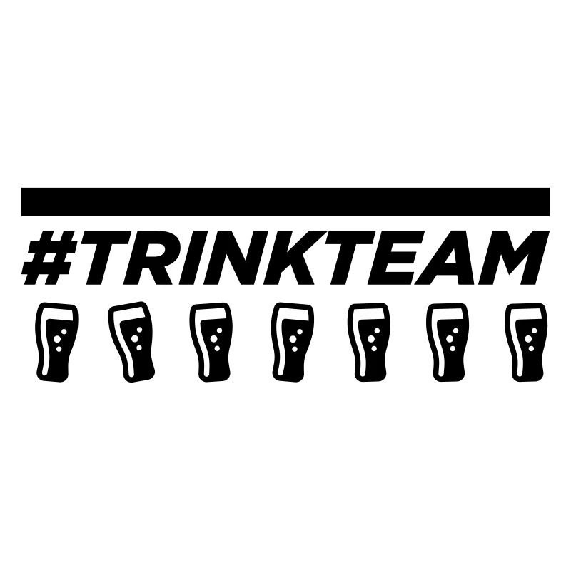 Trinkteam mit Biergläsern