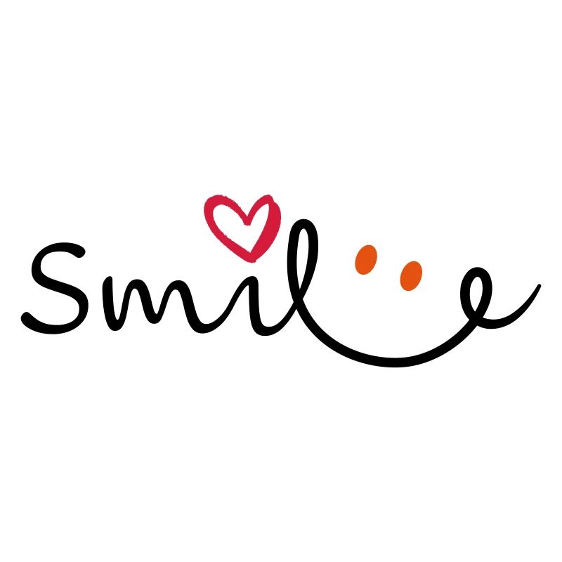 Smile smile lettering